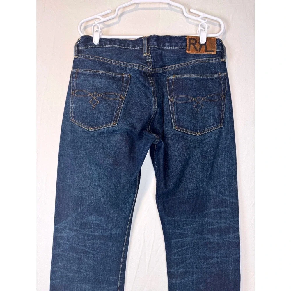 Vintage RRL Double RL Selvedge Jeans 34x32 Made USA Ralph Lauren Denim 90s Y2K